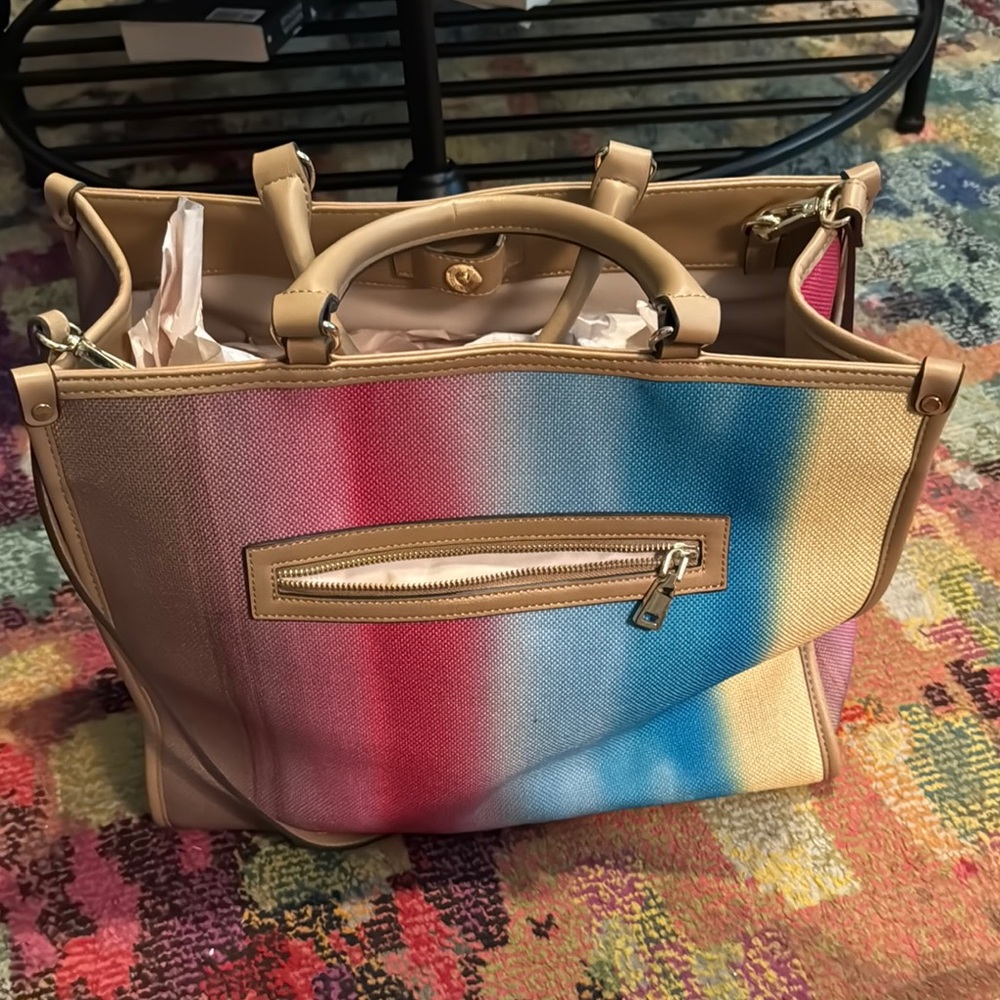 Multicolor Designer Tote Bag